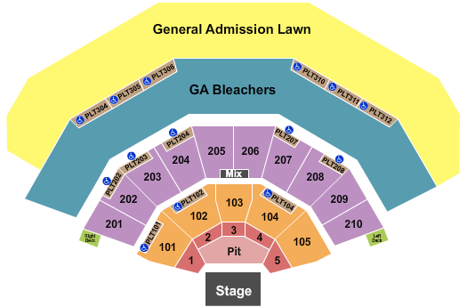 American Family Insurance Amphitheater RÜFÜS DU SOL Seating Chart